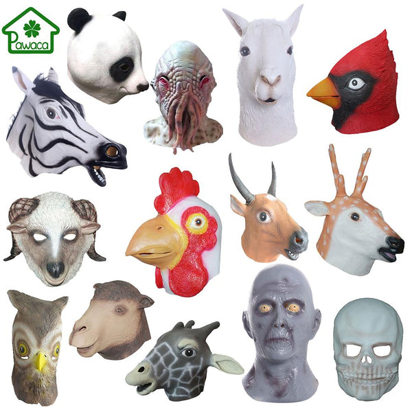 Natural Latex Animal Halloween Masks