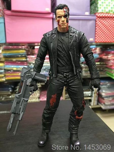 The Terminator T-800 Arnold Schwarzenegger PVC Action Figure Collectible Model Toy 7" 18cm KT1726