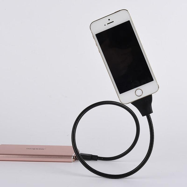 Phone Data Cable + Coiled Holder
