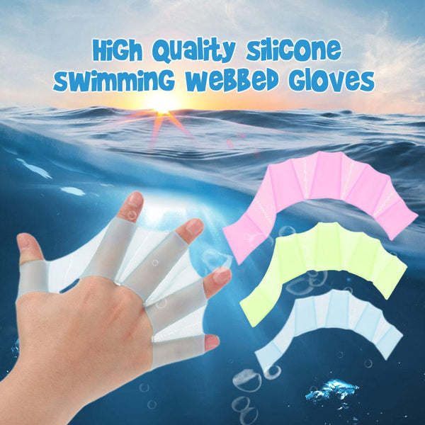 Swim Gloves Unisex Swim Gear Fins Hand Webbed Flippers