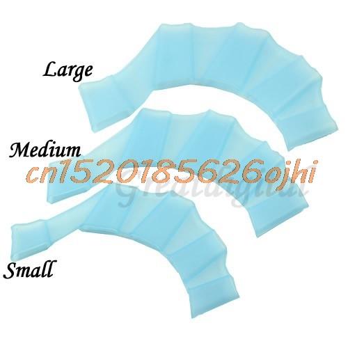 Swimming Web Swim Gear Fins Hand Flippers Training Glove 2 colors 3 sizes swimming Silicone #H030#