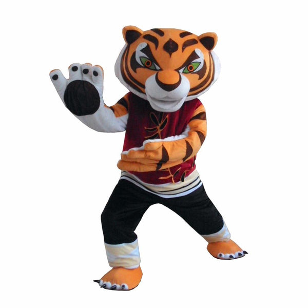 Tigress Tiger Kung Fu Panda Friend Crtoon Mascot adult Costume sales, Free Shipping