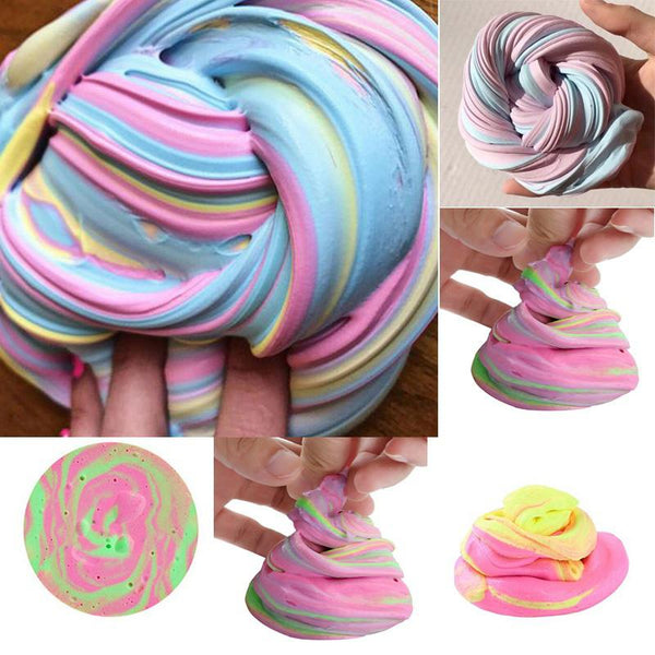 30g Safe Dynamic Fluffy Slime plastic clay Light Clay colorful Modeling Polymer Clay Sand Fidget Plasticine Gum For Handmade Toy - LADSPAD.UK