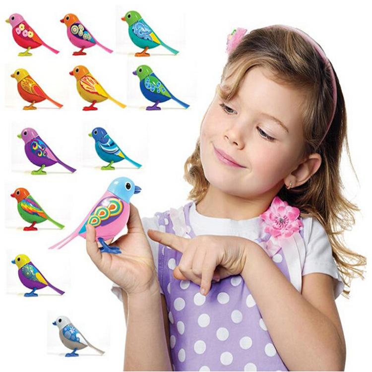 Digi Birds Pets Music Electric Bird Singing Bird Toys With Button Battery Christmas Gift For Kids S20 Random Color - LADSPAD.UK