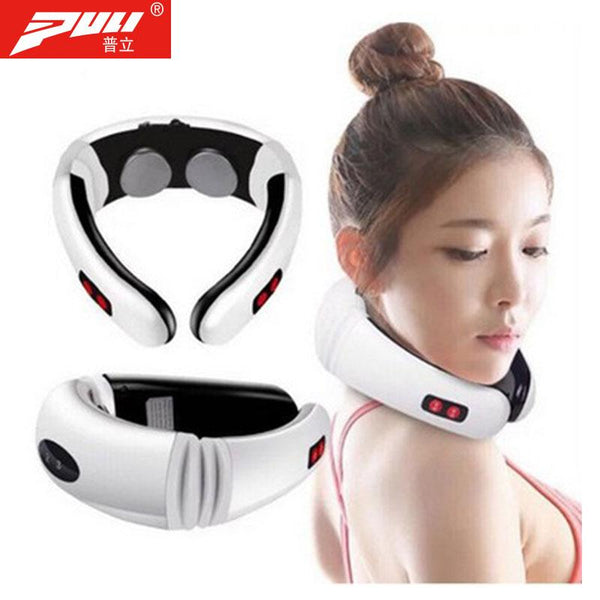 Electric Pulse Neck Massager Cervical Vertebra Impulse Massage Physiotherapeutic Acupuncture Magnetic Therapy Relief Pain Tool
