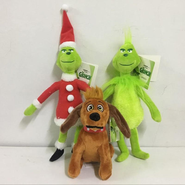 Grinch Plush Toys 18-40cm How the Grinch Stole Christmas Grinch Max Dog Plush Doll Toy Soft Stuffed Toys for Children Kids Gifts